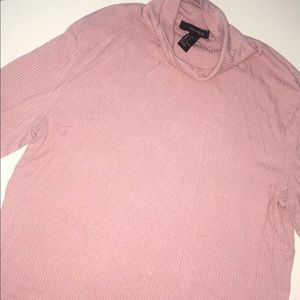 Pink turtle neck crop top